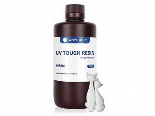 White Anycubic Flexible Tough Resin