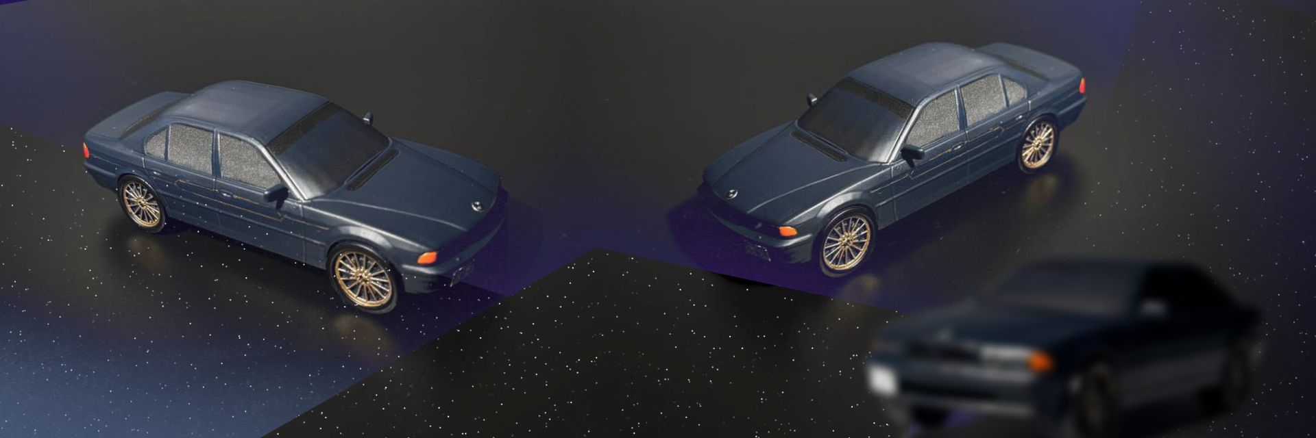 Мініатюра BMW Е38 740i 1995 у масштабі 1:18